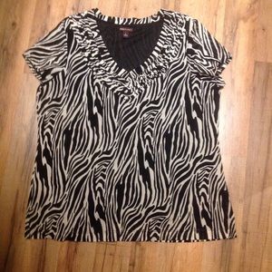 Blouse zebra print